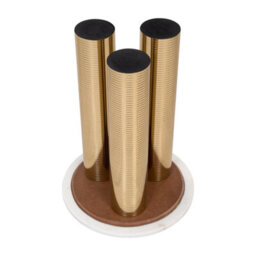 Round Coffee Tea Table Nesting Tables With Gold Platted Legs For Decoration In Living Room, Bedroom, Office, Balcony, Apartment - thumbnail 4
