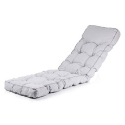 Alfresia Sun Lounger, Charcoal Frame With Grey Classic Cushion - thumbnail 7