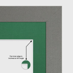 AK Frames 26X8 Dark Grey Sleek Multi Photo Frame With Emerald Mount - Holds 5 Apertures (5X) 6X4 Photos - thumbnail 7