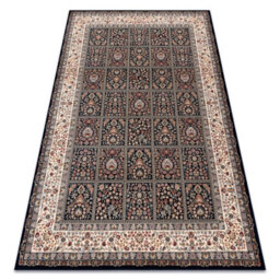 RugsX Carpet Wool Nain Flowers, Frame 1181/51011 Navy / Beige   80X150 Cm - thumbnail 1