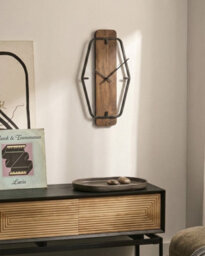 Beliani Wall Clock Clisson 25 Cm Brown - thumbnail 2