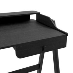 LPD Lark Black Desk - Matte Finish With Ash Veneer & Modern Multifunctional Design - thumbnail 4