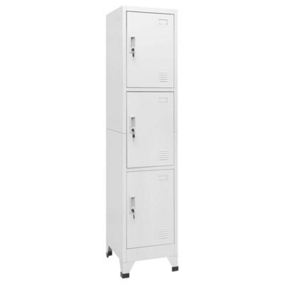 Vidaxl Locker Cabinet With 3 Compartments 38X45X180 Cm - image 1