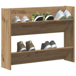 Walplus Wall Shoe Cabinet Artisan Oak 80X18X60 Cm Engineered Wood - thumbnail 4