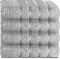Gc Gaveno Cavailia 4 Piece Kensington Hand Towel 50X80 Silver 500 Gsm Quick Dry & Water Absorbent Towel - thumbnail 1