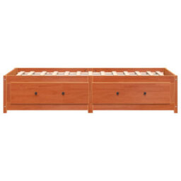 Berkfield Day Bed Wax Brown 75X190 Cm Solid Wood Pine - thumbnail 5