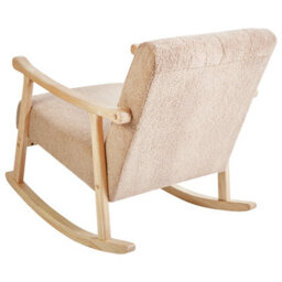 Beliani Rocking Chair Leknes Boucle Beige - thumbnail 6