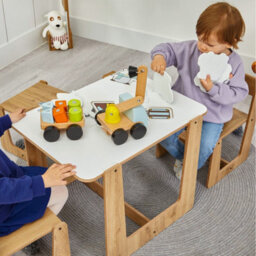 Jerenss Crane Activity Table & 2 Chairs For Kids Toodler(Ages 2-4) 2 Chair - thumbnail 2