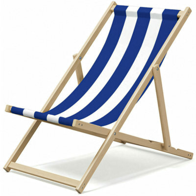 Crystals Wooden Folding Deck Chair For Garden, Beach, Or Patio - image 1