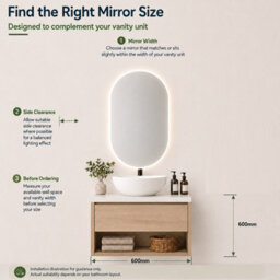 Maerts-E 600X800mm Oval Bluetooth Led Bathroom Mirror With Demister, 3 Colour Dimmable Lighting, Touch Sensor & Ip44 Wall Mounted - thumbnail 3