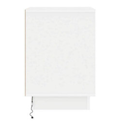 Berkfield Bedside Cabinet With Led Lights White 39X34,5X50 Cm - thumbnail 7