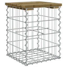 Berkfield Garden Bench Gabion Design 33X31X42 Cm Impregnated Wood Pine - thumbnail 5