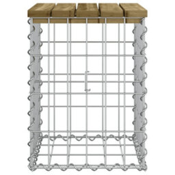 Berkfield Garden Bench Gabion Design 33X31X42 Cm Impregnated Wood Pine - thumbnail 4