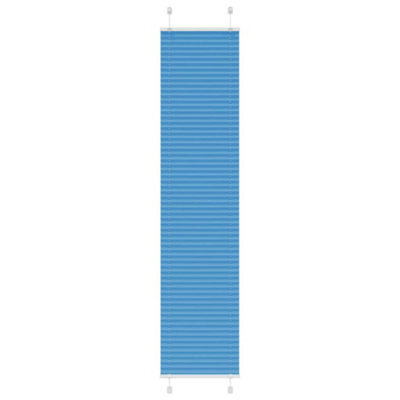 Berkfield Pleated Blind Blue 45X200 Cm Fabric Width 44.4 Cm Polyester - image 1