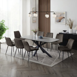 Home Detail Violet 180Cm Grey Sintered Stone Ceramic Dining Table - thumbnail 7