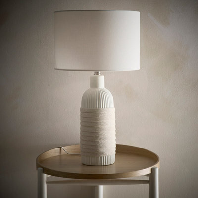 K Living Aria 53Cm Light Cream Ceramic Table Lamp - image 1