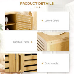Homcom Rustic Shoe Cabinet, Shoe Storage Cabinet For 16 Pairs Of Shoes - thumbnail 6