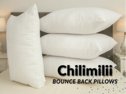 CHILIMILII Pillows Hotel Quality Bounce Back Hollowfiber Filled Anti-Allergic Pack Of 4 - thumbnail 4