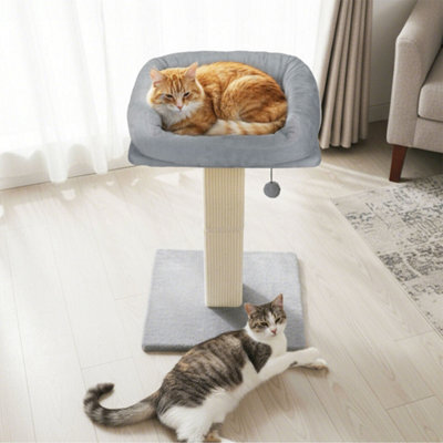 Skylos 71Cm Cat Tree Cat Scratching Post Climbing Tower With Kitten Bed Toy - image 1