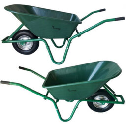 Large 85L Wheelbarrow Plastic Home Garden Stable Building Pneumatic - thumbnail 2
