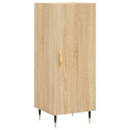 Berkfield Sideboard Sonoma Oak 34.5X34X90 Cm Engineered Wood - thumbnail 2