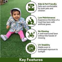"Forest 30mm Outdoor Artificial Grass, Pet-Friendly Artificial Grass,fake Grass For Lawn-3M(9'9"") X 4M(13'1"")-12M²" - thumbnail 2