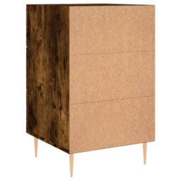 Berkfield Bedside Cabinet Smoked Oak 40X40X66 Cm Engineered Wood - thumbnail 8