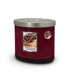 Heart and Home Heart & Home Sweet Black Cherries  Twin Wick Ellipse Soy Candle - 40 Hours Burn