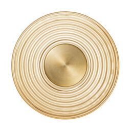 Luminosa Lighting Luminosa Nous 30Cm Integrated Led Wall Lamp Brass Gold, Amber Led 8W 304Lm 3000K