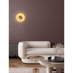 Luminosa Lighting Luminosa Nous 30Cm Integrated Led Wall Lamp Brass Gold, Amber Led 8W 304Lm 3000K - thumbnail 2