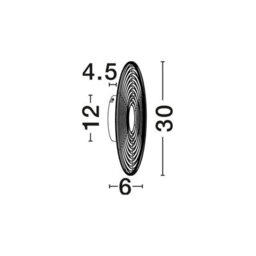Luminosa Lighting Luminosa Nous 30Cm Integrated Led Wall Lamp Brass Gold, Amber Led 8W 304Lm 3000K - thumbnail 5