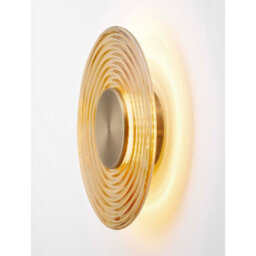 Luminosa Lighting Luminosa Nous 30Cm Integrated Led Wall Lamp Brass Gold, Amber Led 8W 304Lm 3000K - thumbnail 4
