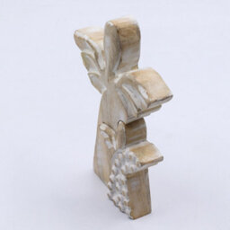 Serenityy Mango Wood Double Angel Figurine - Whitewash, 7 X 3 X 15 Cm - thumbnail 8