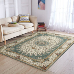 Ameha Non Slip Cashmere Rugs Soft Luxury Modern Area Rug Living Room Modern Dinning Room Geometric Willow Teal Carpets - thumbnail 7
