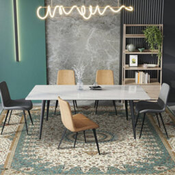 Ameha Non Slip Cashmere Rugs Soft Luxury Modern Area Rug Living Room Modern Dinning Room Geometric Willow Teal Carpets - thumbnail 9