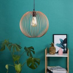 Valuelights Pair Of Metal Basket Style Globe Ceiling Light Shades In Copper Effect Finish (D)30Cm - thumbnail 5
