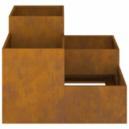 Berkfield Garden Planter Rusty 100 X 100 X 60 Cm Weathering Steel - thumbnail 8