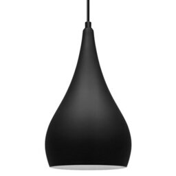 Long Life Lamps Company Modern Teardrop Pendant Ceiling Light Black Shade Hanging Lamp M0141 - thumbnail 1