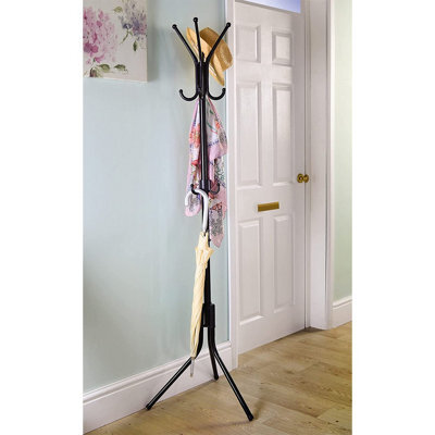 12 Hook Coat Stand - Home Hallway Or Office Organiser For Holding Coats, Clothing Hats, Scarves, Bags, Umbrellas - 172 X 55Cm - image 1