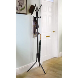 12 Hook Coat Stand - Home Hallway Or Office Organiser For Holding Coats, Clothing Hats, Scarves, Bags, Umbrellas - 172 X 55Cm - thumbnail 2
