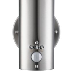 Hollis Fixed Matt Stainless Steel Pir Motion Sensor Outdoor Contemporary Wall Light 15W - thumbnail 6