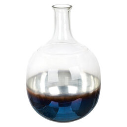 Beliani Flower Vase Razala Glass 34 Cm Multicolour - thumbnail 1
