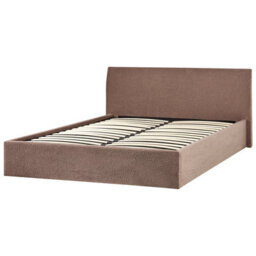 Beliani Ottoman Bed Boucle Orbey 180 X 200 Cm (Eu Super King) Brown - thumbnail 7
