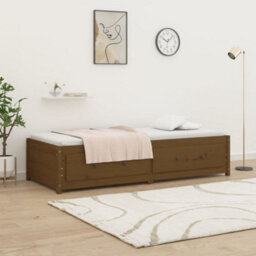 Berkfield Day Bed Honey Brown 90X200 Cm Solid Wood Pine - thumbnail 4