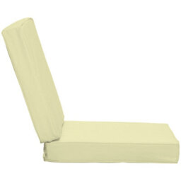 Outsunny Outdoor Seat And Back Cushion Set Replacement Cushions, Cream White - thumbnail 7