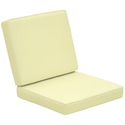 Outsunny Outdoor Seat And Back Cushion Set Replacement Cushions, Cream White - thumbnail 2