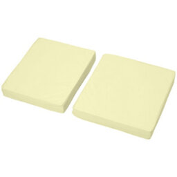 Outsunny Outdoor Seat And Back Cushion Set Replacement Cushions, Cream White - thumbnail 8