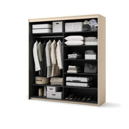 Arte Trend 01 Sliding Door Wardrobe 200Cm - Mirrored Modern Storage With Led Ambience - thumbnail 3