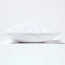 Homescapes Cotton Plain White Cushion Cover, 60 X 60 Cm - thumbnail 3