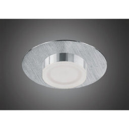 Luminosa Lighting Luminosa Marcel Recessed Down Light 4W Led Round 3000K Ip44, 360Lm, Satin Aluminium/chrome, Driver Included - thumbnail 2